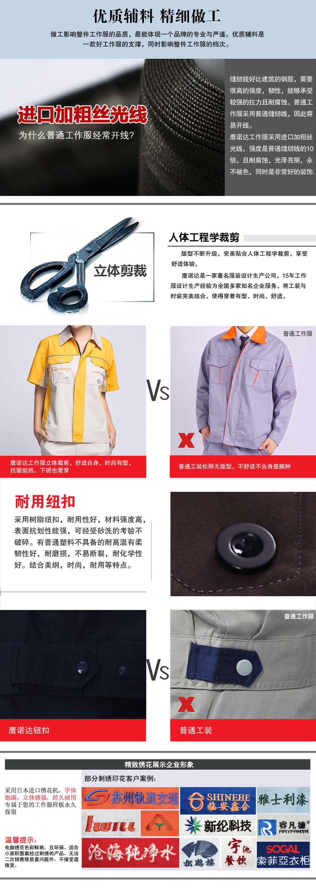 米色拼黄夏季工作服AD08-1(图2)